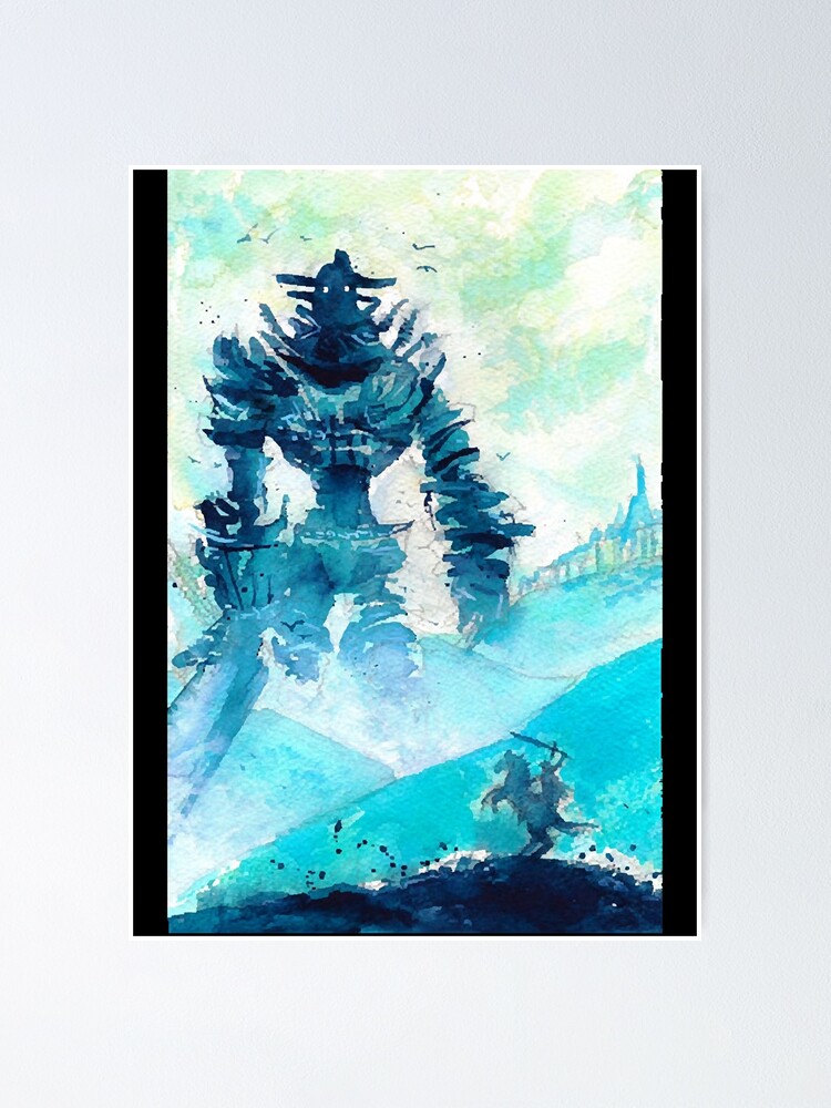 Shadow Of The Colossus Inspired Art Painting - AI Generated Art Poster for  Sale by Vault256