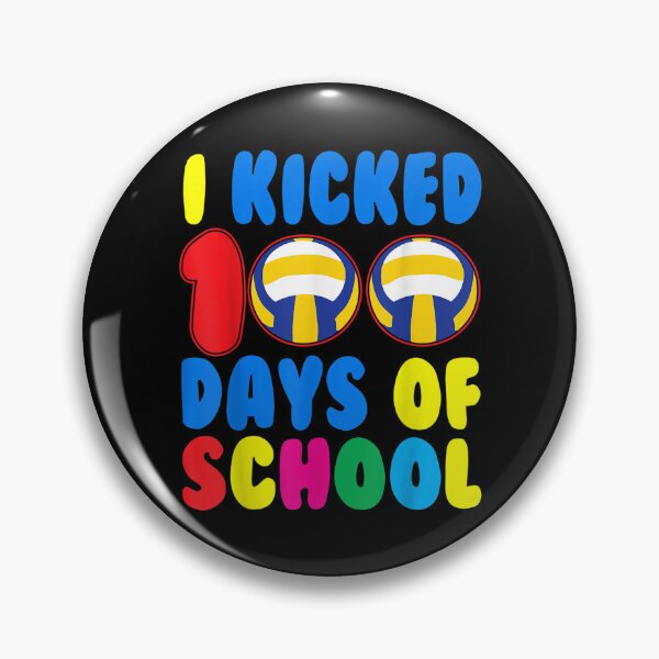 Item preview, I Kicked 100 Days Of School Volleyball Sports Boys Kids Gift  designed and sold by mchargue12.