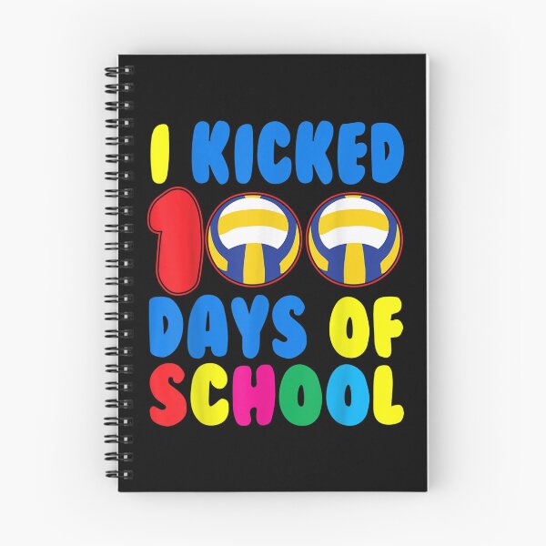 Item preview, I Kicked 100 Days Of School Volleyball Sports Boys Kids Gift  designed and sold by mchargue12.