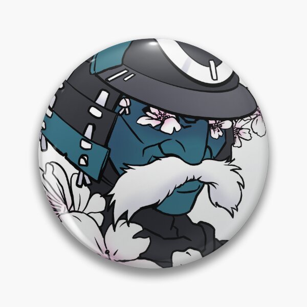 Item preview, Blue Samurai with Pink Blossoms designed and sold by jrobinsonart.