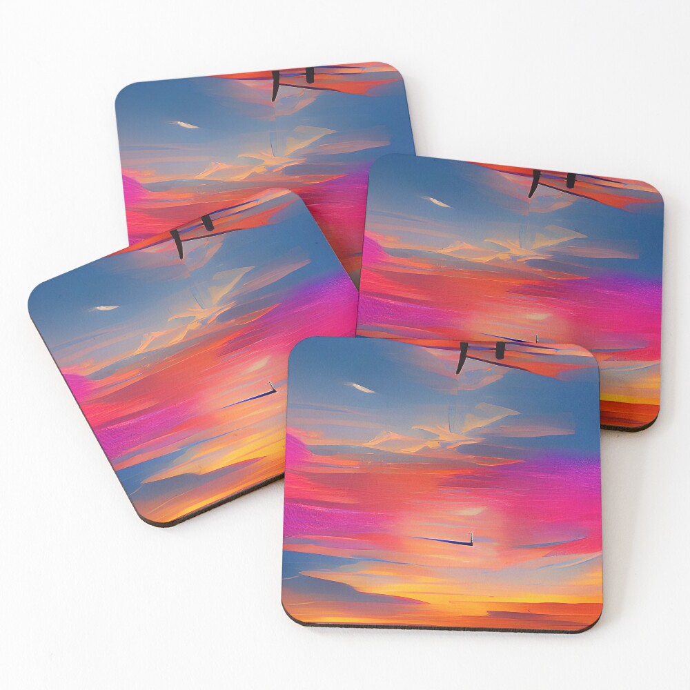 Item preview, Coasters (Set of 4) designed and sold by EtherealLabAI.