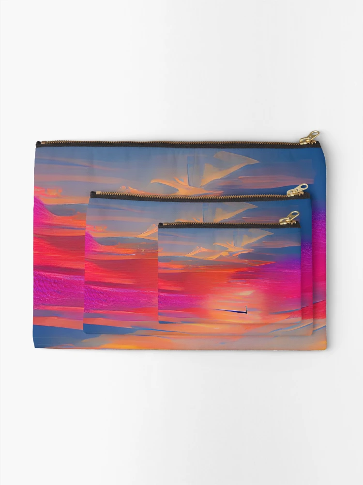 Thumbnail 2 of 4, Zipper Pouch, First Flight designed and sold by Ethereal Lab AI.