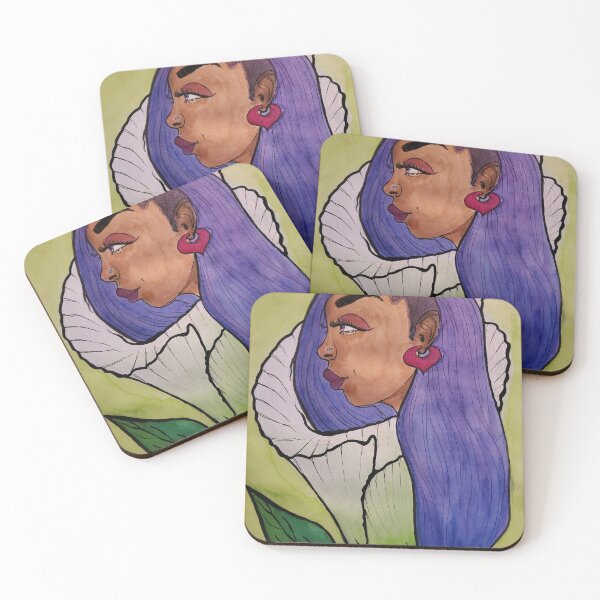 Item preview, Black Women and flowers series. Emerging Beauty  designed and sold by Art-indulgence.