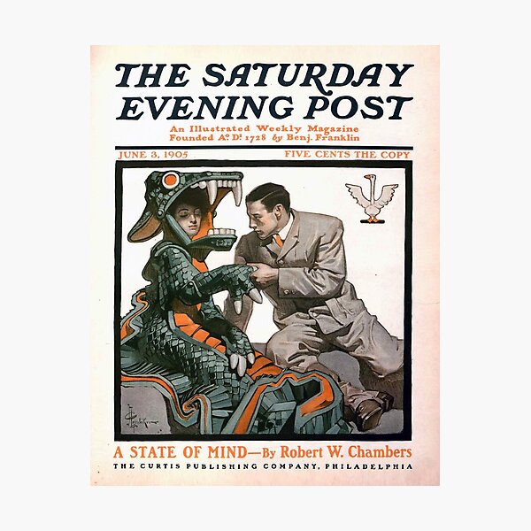 Artikel-Vorschau von Saturday Evening Post: Molly als Drache (A State of Mind), designt und verkauft von WhiteRingRose.