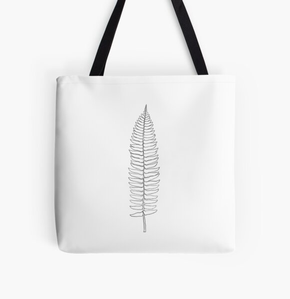 Item preview, Black Sword Fern Pillow designed and sold by AlkiCreationsCo.