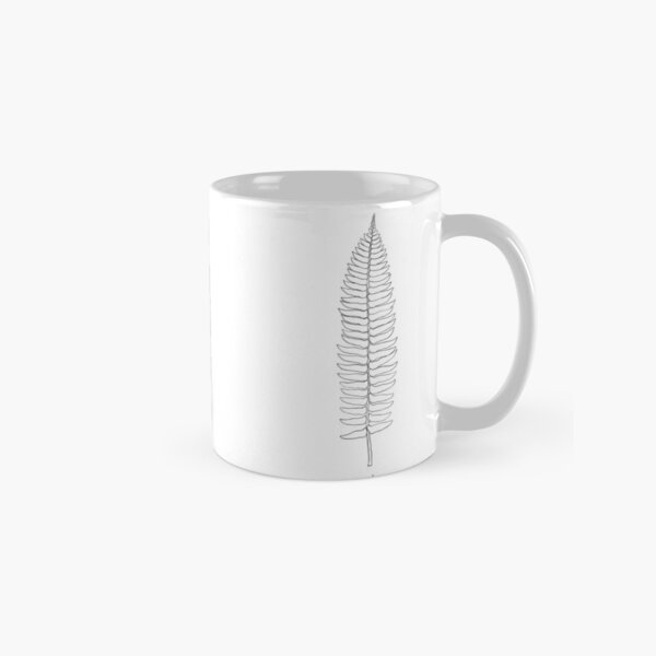 Item preview, Black Sword Fern Mug & Water Bottle designed and sold by AlkiCreationsCo.