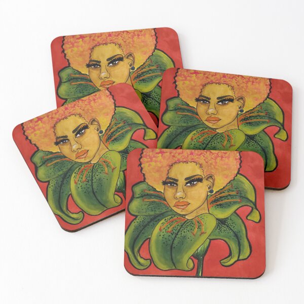 Item preview, Black Women and flowers series. Emerging Beauty  designed and sold by Art-indulgence.