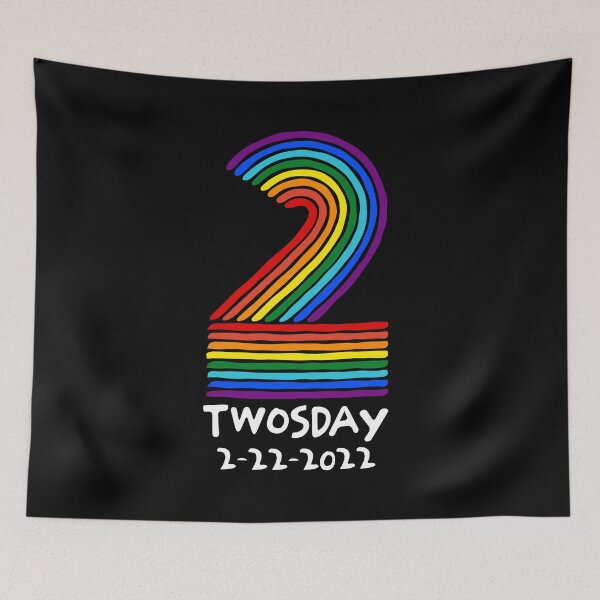 Item preview, Twosday 2-22-2022 Tuesday Teacher Student Rainbow Two Funny designed and sold by d247.