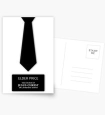 Elder Price Tie Name Tag Postcards