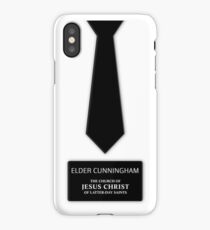 Elder Cunningham Tie Name Tag iPhone Case/Skin