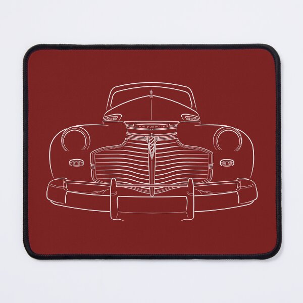Item preview, 1941 Chevy Special Coupe - front stencil, white designed and sold by mal-photography.