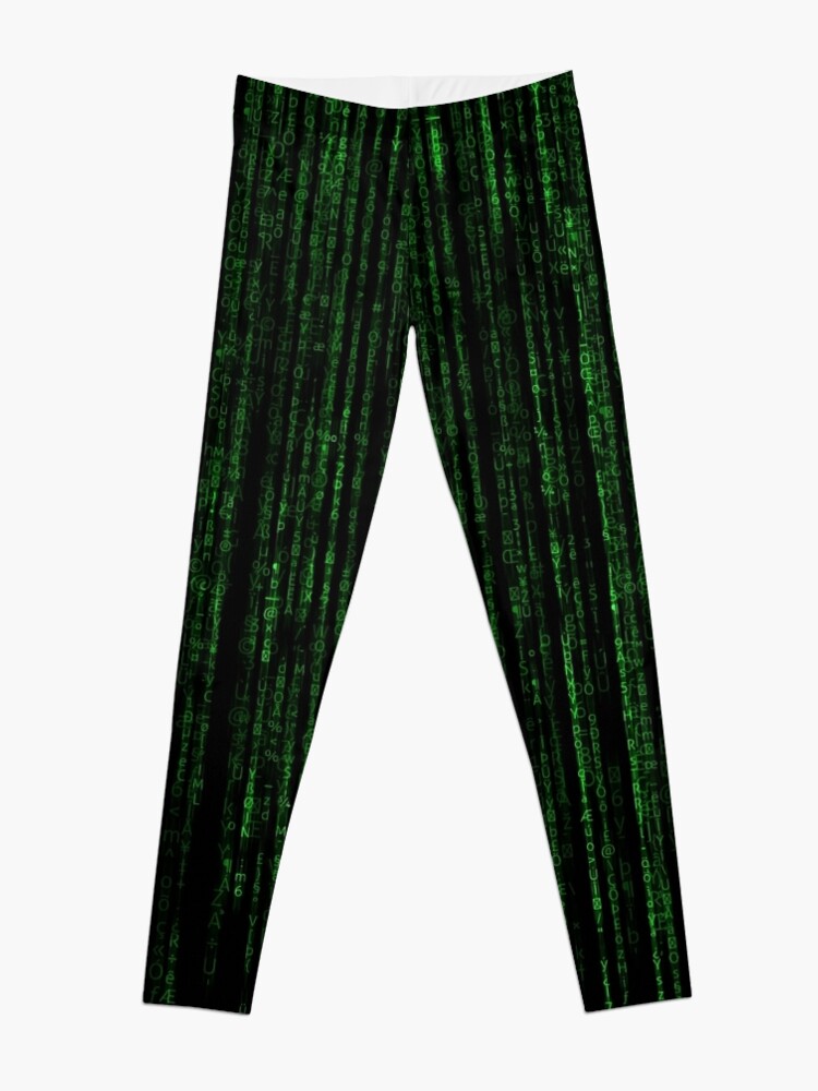 Alternate view of Matrix Code Pattern Leggings