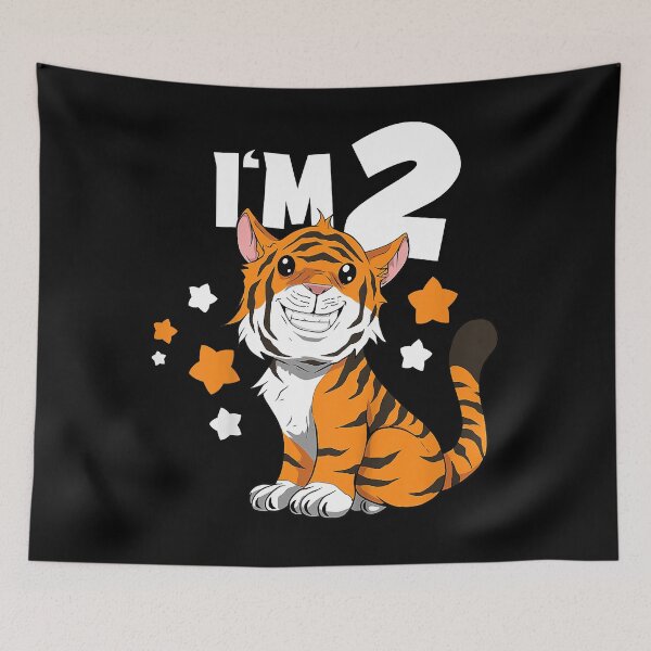 Item preview, Kids Tiger 2nd Birthday I'm already 2 years old  designed and sold by sandreagerda.