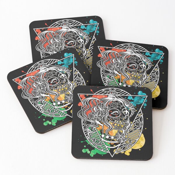 Item preview, Sugar Skull Calavera Girl - Paint Splash Design designed and sold by onjcdesign.
