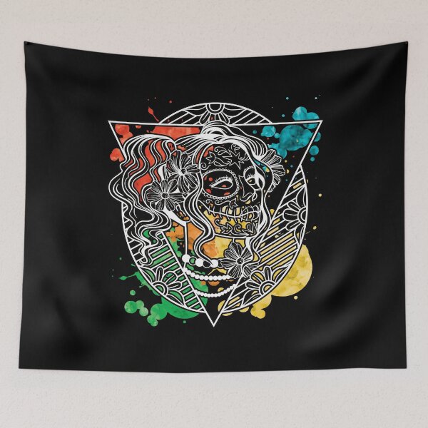 Item preview, Sugar Skull Calavera Girl - Paint Splash Design designed and sold by onjcdesign.