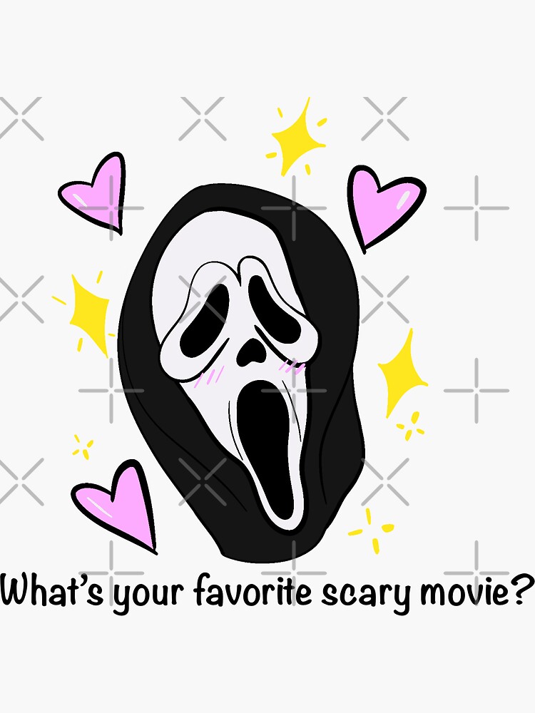 Ghost Face: What's Your Favorite Scary Movie PRINTS and STICKERS