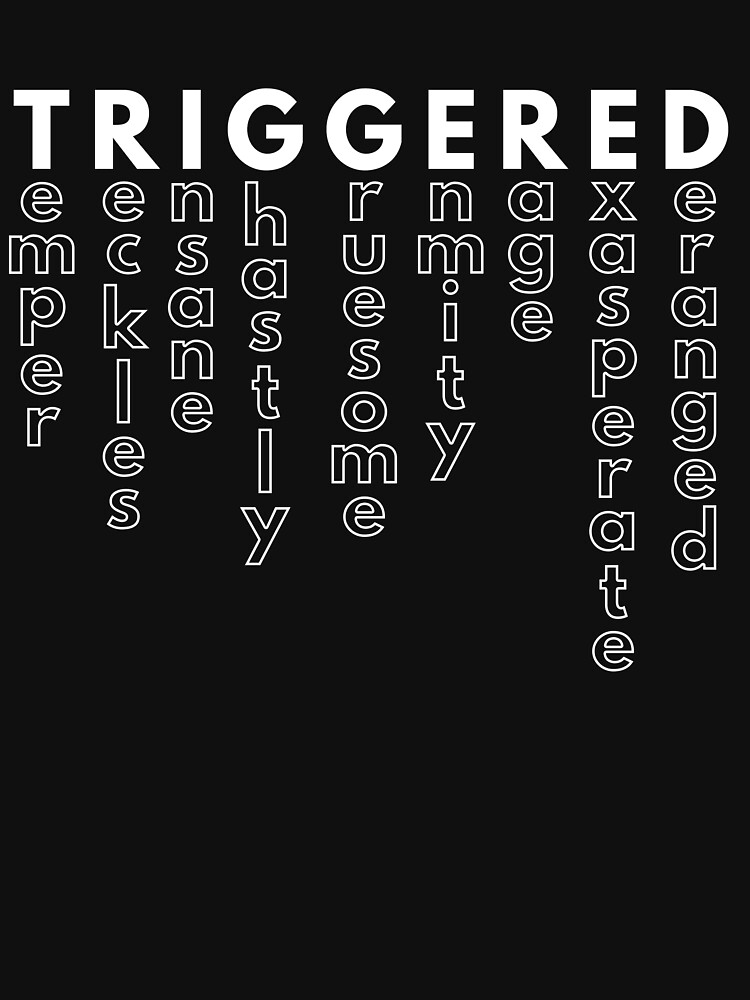 triggered-synonyms-meme-t-shirt-by-gsuschrist-redbubble