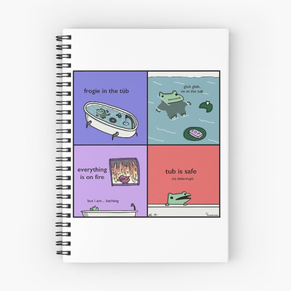 Item preview, Frogie in the Tub - Tiny Snek Comics designed and sold by acohen110.