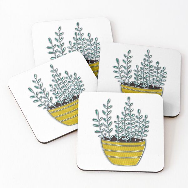 Item preview, Yellow Pot House Plant Enamel  designed and sold by InspiredPamjoy.