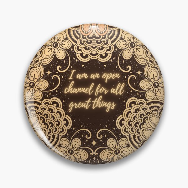 Item preview, Positive Daily Affirmation Flower Mandala Vintage quote art designed and sold by sierratruong.