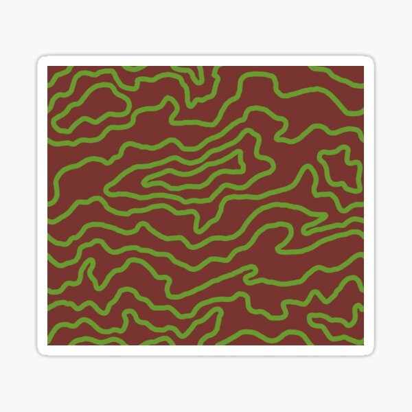 Drip Pattern - Mystery Brown Sticker
