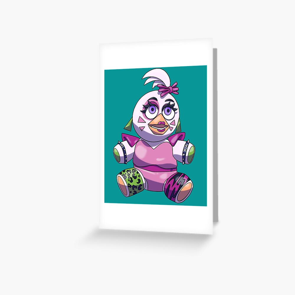 Glamrock Chica Plushie Fnaf Security Breach Greeting Card For Sale