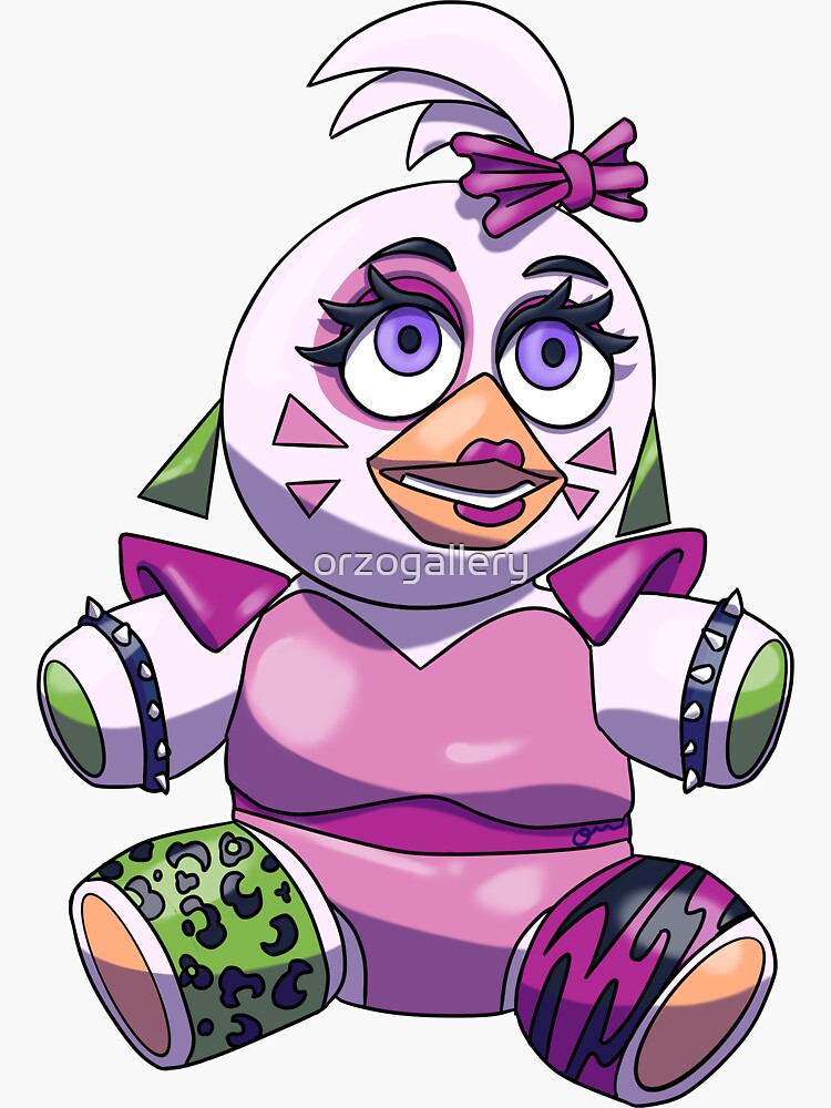 Glamrock Chica - FNAF SB Seguraty Breach Sticker for Sale by akaruiyumme