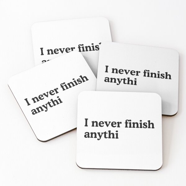 Item preview, I Never Finish Anything Lazy People Humor designed and sold by allysmar.