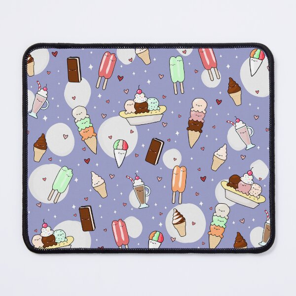 Item preview, Cutesy Ice Cream Pattern Midnight Blue designed and sold by Maple Design Studio.