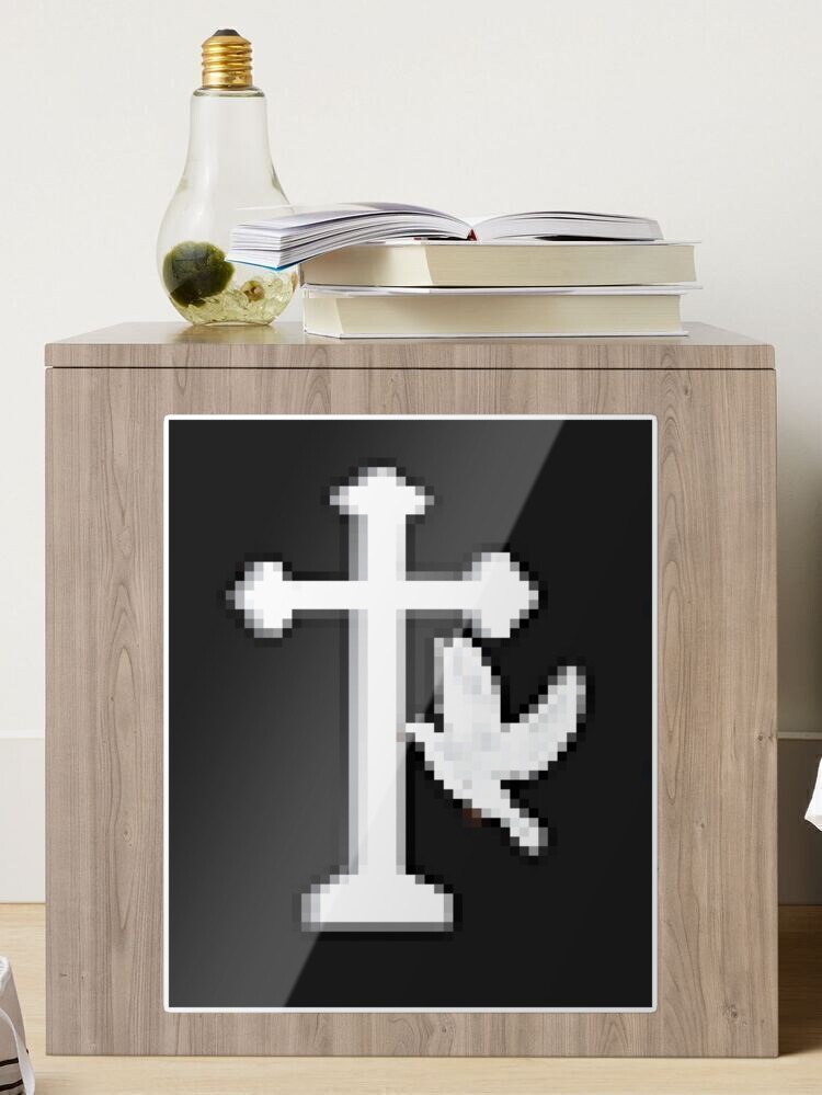 Elegant Faith Dove Vinyl Decal Christian Sticker Script God Jesus Auto