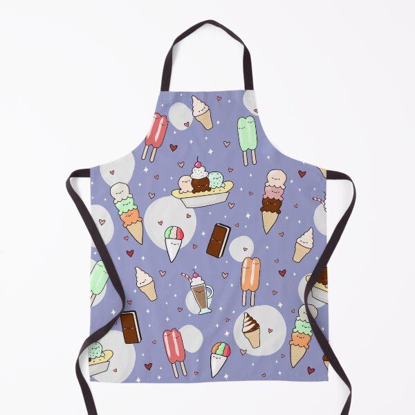 Item preview, Cutesy Ice Cream Pattern Midnight Blue designed and sold by Maple Design Studio.