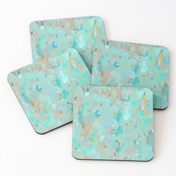 Item preview, Aqua and Earth-tone Impressionist Art designed and sold by Sue Zipkin.