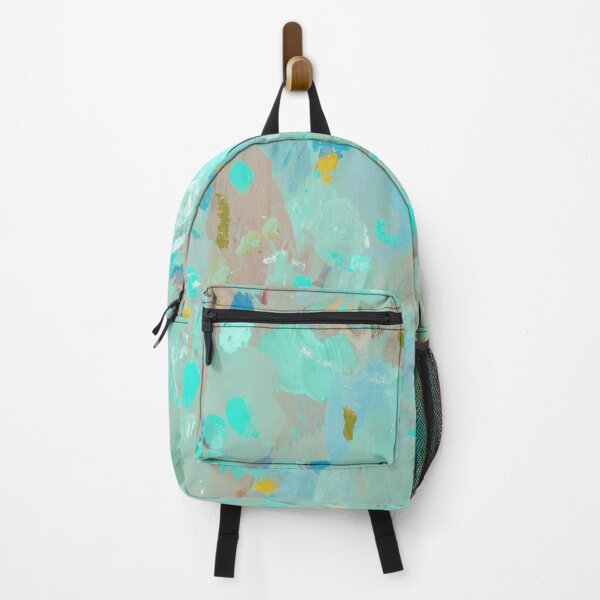 Item preview, Aqua and Earth-tone Impressionist Art designed and sold by Sue Zipkin.