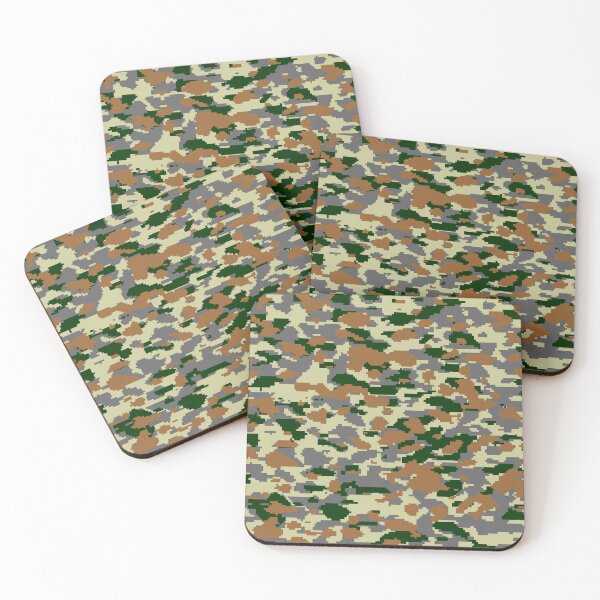Item preview, Dark green and brown Camo pattern digital Camouflage designed and sold by Tshirtstory.