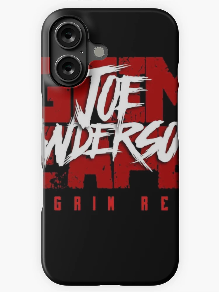 Thumbnail 1 of 4, iPhone Case, Joe Anderson Grim Reaper Red & White Merch designed and sold by Tennessee Backyard Wrestling.