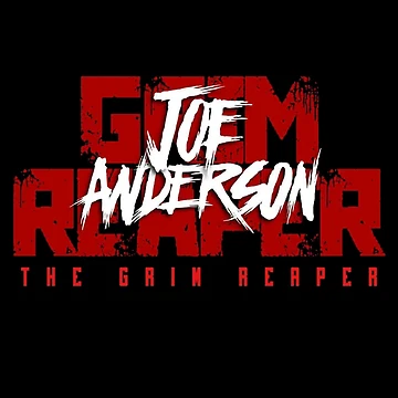 Artwork thumbnail, Joe Anderson Grim Reaper Red & White Merch by Tennessee Backyard Wrestling