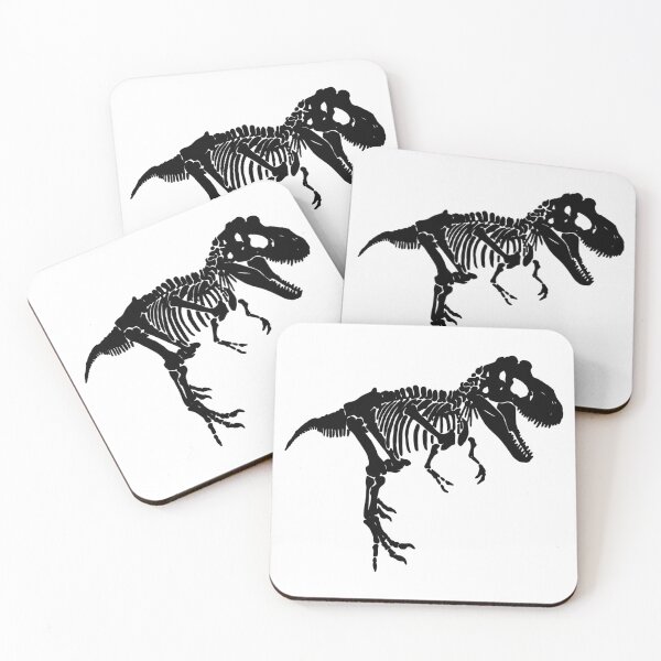 Item preview, Black Dinosaur Tyrannosaurus Rex Skeleton For Womens Women's Junior Jr Boy Birthday  designed and sold by InterpreTees.