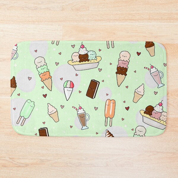 Item preview, Cutesy Ice Cream Pattern Pastel Green designed and sold by Maple Design Studio.