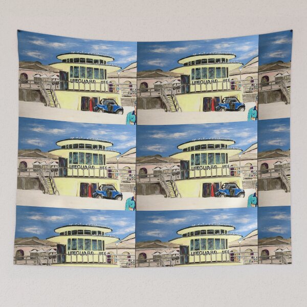 Item preview, Bondi Beach Lifeguards hut  designed and sold by gillsart.