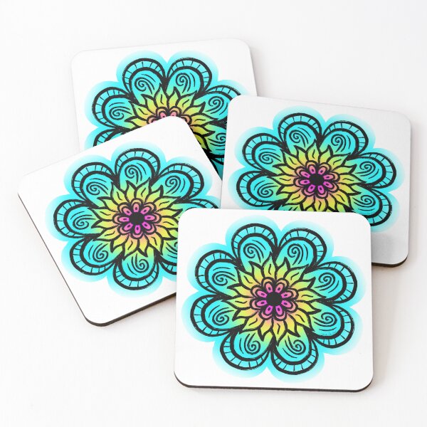 Item preview, Happy colorful mandala — flower power designed and sold by thephoenixsoul.