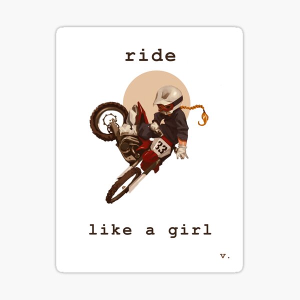 Ride Like a Girl Sticker