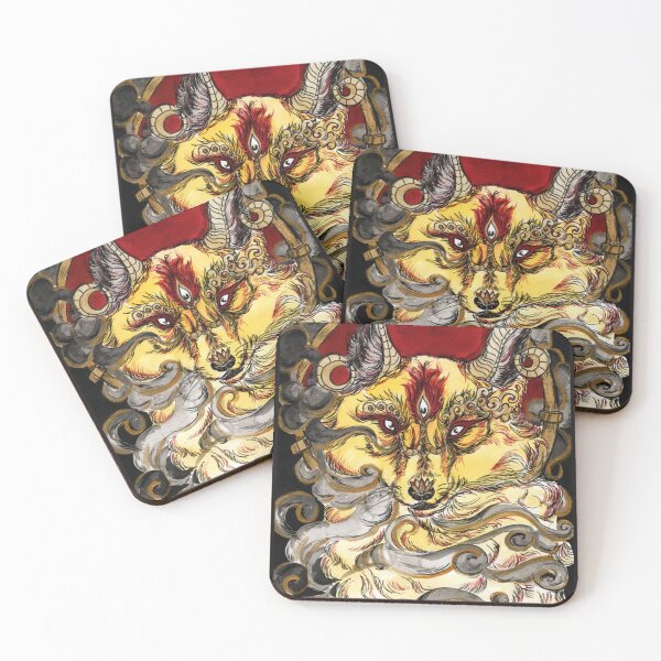 Item preview, Mystic Steampunk Wolf Sticker designed and sold by MikeBehrendt.