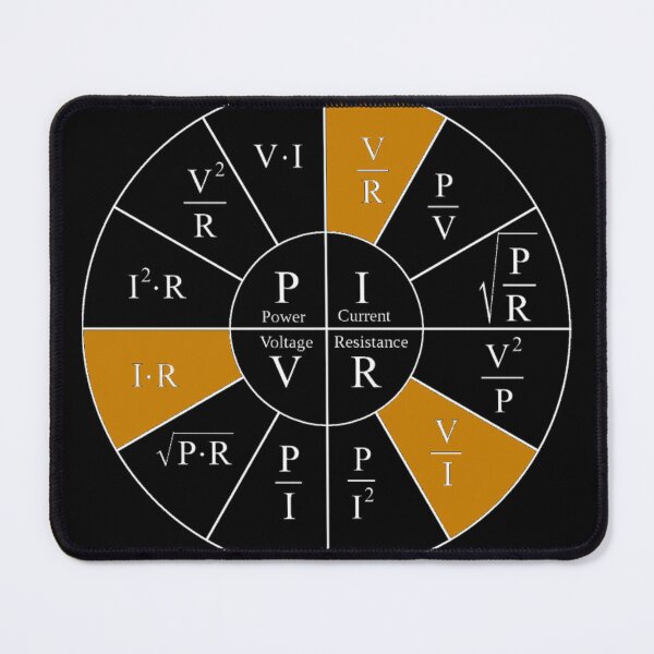 Ohm, Electric Current, Electricity, Electrical Resistance, Conductance, Electrician, Ampere, Electrical Network Mouse Pad
