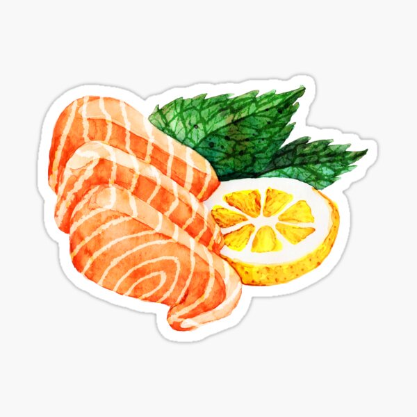 Salmon Sashimi Sticker