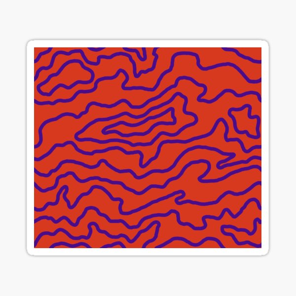 Drip Pattern - Vampire Red Sticker