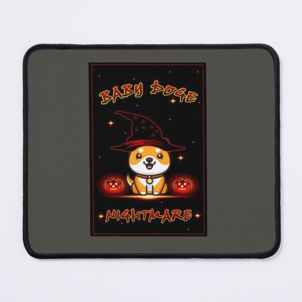 Artikelvorschau, Baby-Doge-Münzen-Kryptowährung mit Halloween-Hintergrund entworfen und verkauft von Rachel88c.