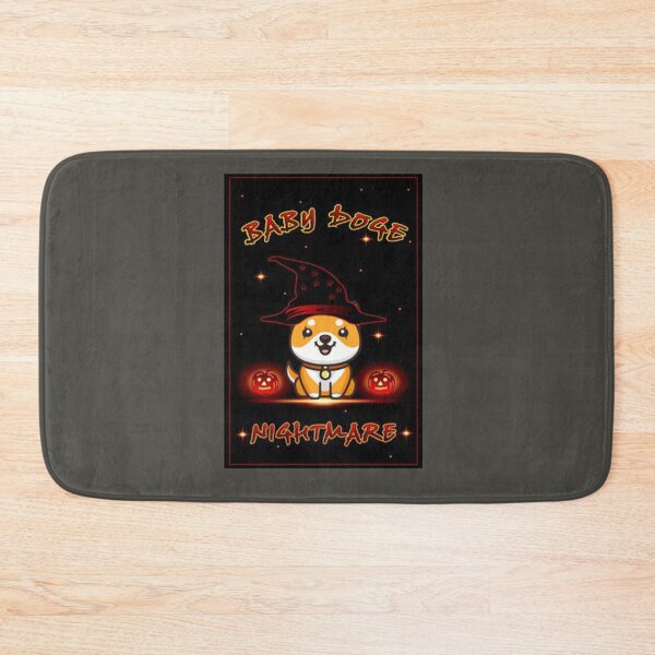 Item preview, Baby Doge coin crypto currency with halloween background designed and sold by Rachel88c.
