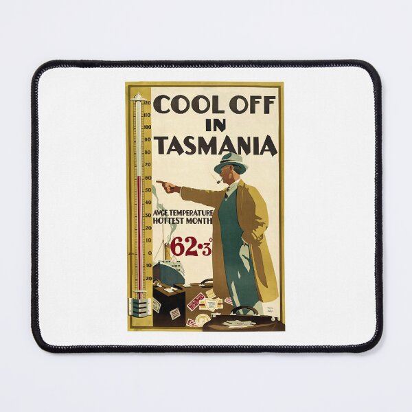 Item preview, Vintage Travel Poster Cool Off in Tasmania  designed and sold by thatthuongad.