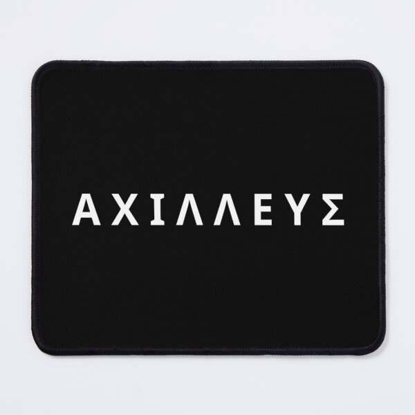 Item preview, Achilles Greek Mythology Demigod White Typography designed and sold by OnyxMoonDesigns.