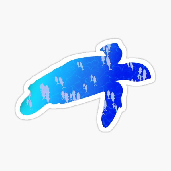 Surreal Sea Turtle Art! Sticker